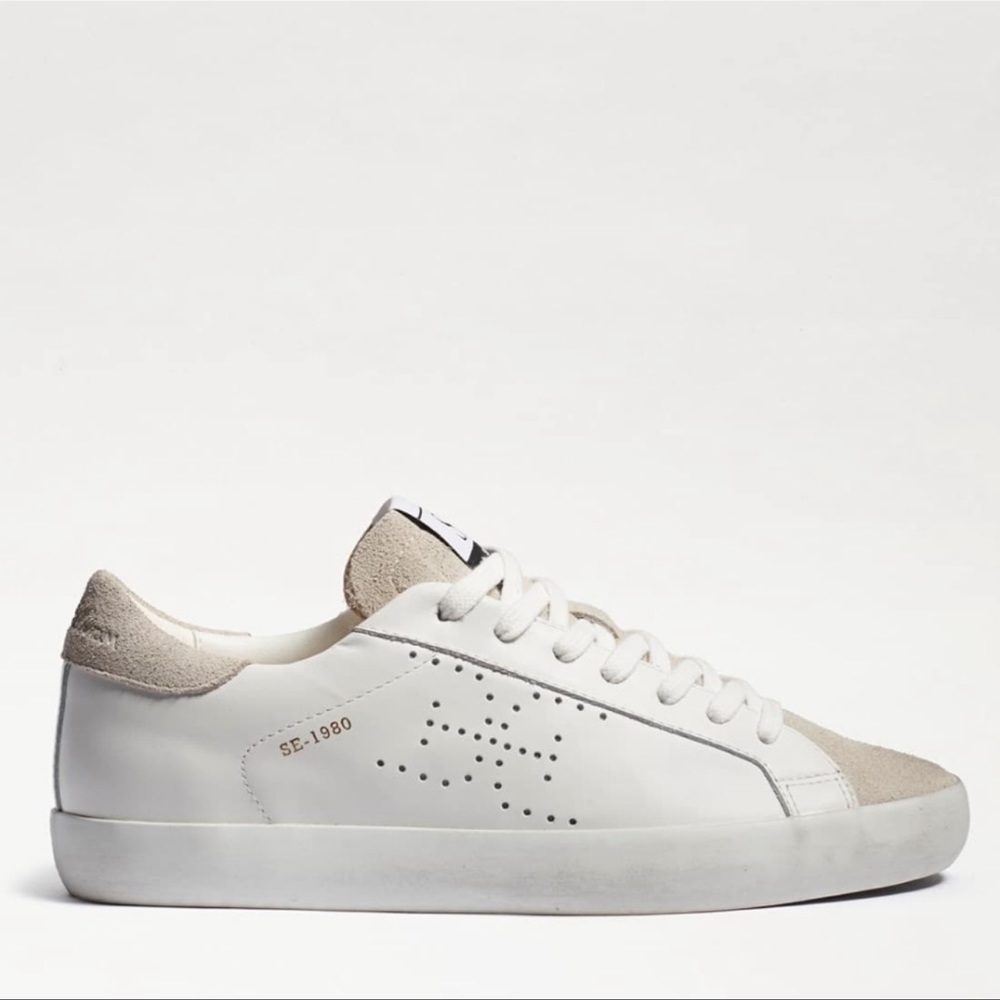 - SAM EDELMAN🍂🍁White leather sneakers Size 9